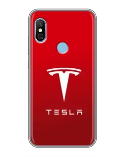 Чохол для Xiaomi Redmi 6 pro з картинкою «Tesla Red Classic»