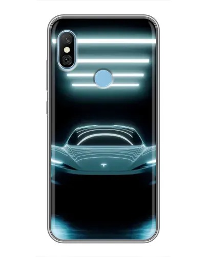 Чохол для Xiaomi Redmi 6 pro з картинкою «Tesla в неоні» Чохол для Xiaomi Redmi 6 pro з картинкою «Tesla в неоні»