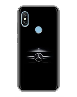 Чохол для Xiaomi Redmi 6 pro з картинкою «Mercedes — абстрактні лінії»