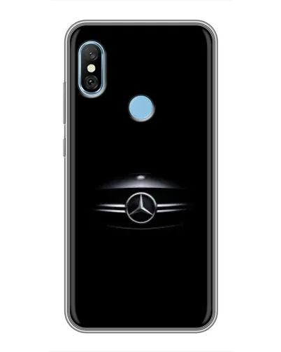 Чехол для Xiaomi Redmi 6 pro с картинкой «Mercedes — абстрактные линии»