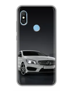 Чохол для Xiaomi Redmi 6 pro з картинкою «Mercedes AMG GT Silver»