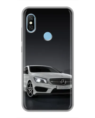Чехол для Xiaomi Redmi 6 pro с картинкой «Mercedes AMG GT Silver»