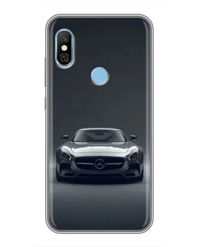 Чехол для Xiaomi Redmi 6 pro с картинкой «Mercedes на черном»