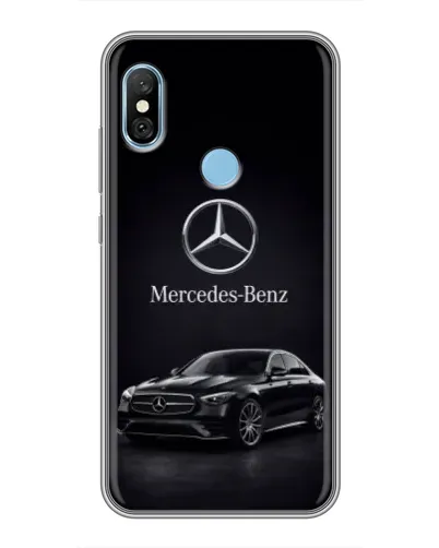 Чехол для Xiaomi Redmi 6 pro с картинкой «Mercedes — решетка радиатора»