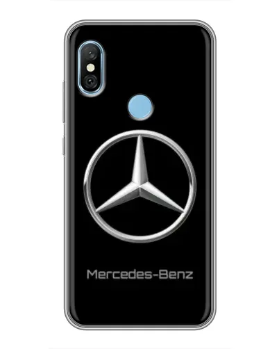 Чехол для Xiaomi Redmi 6 pro с картинкой «Mercedes Silver Logo»