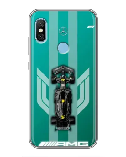 Чехол для Xiaomi Redmi 6 pro с картинкой «Mercedes AMG Petronas»