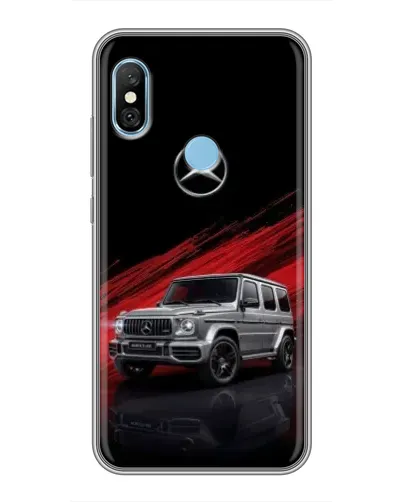 Чехол для Xiaomi Redmi 6 pro с картинкой «Mercedes G-Class красный»