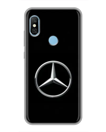 Чехол для Xiaomi Redmi 6 pro с картинкой «Mercedes классический лого»