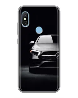 Чехол для Xiaomi Redmi 6 pro с картинкой «Свет фар Mercedes»
