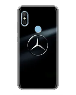Чехол для Xiaomi Redmi 6 pro с картинкой «Mercedes на металле» Чехол для Xiaomi Redmi 6 pro с картинкой «Mercedes на металле»