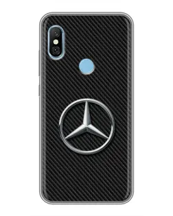 Чехол для Xiaomi Redmi 6 pro с картинкой «Карбоновый Mercedes стиль» Чехол для Xiaomi Redmi 6 pro с картинкой «Карбоновый Mercedes стиль»