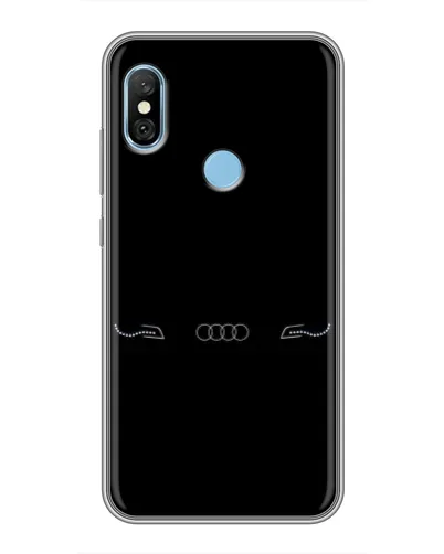 Чехол для Xiaomi Redmi 6 pro с картинкой «Audi — световой подпись»