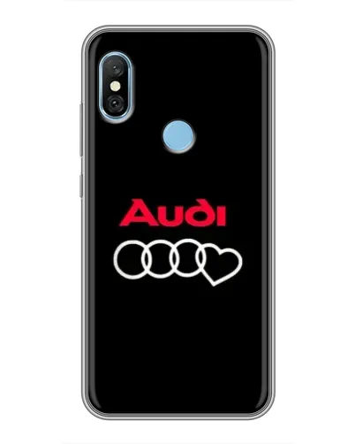Чехол для Xiaomi Redmi 6 pro с картинкой «Логотип Audi Heart»