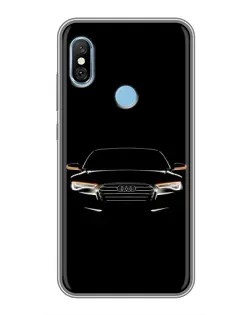 Чехол для Xiaomi Redmi 6 pro с картинкой «Audi — ночной контур» Чехол для Xiaomi Redmi 6 pro с картинкой «Audi — ночной контур»