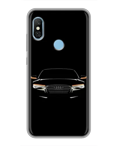 Чехол для Xiaomi Redmi 6 pro с картинкой «Audi — ночной контур»