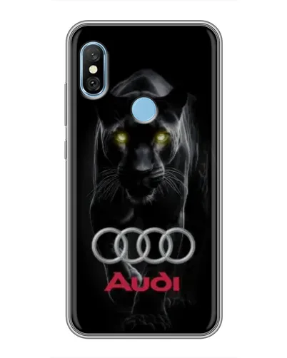 Чехол для Xiaomi Redmi 6 pro с картинкой «Пантера и Audi»
