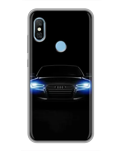 Чехол для Xiaomi Redmi 6 pro с картинкой «Audi в неоне»