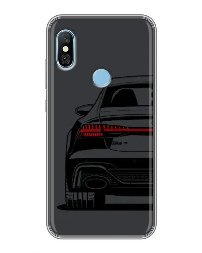 Чехол для Xiaomi Redmi 6 pro с картинкой «Задняя часть Audi — арт»