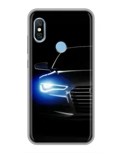 Чехол для Xiaomi Redmi 6 pro с картинкой «Неоновый взгляд Audi» Чехол для Xiaomi Redmi 6 pro с картинкой «Неоновый взгляд Audi»