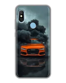 Чехол для Xiaomi Redmi 6 pro с картинкой «Audi в облаках дыма» Чехол для Xiaomi Redmi 6 pro с картинкой «Audi в облаках дыма»