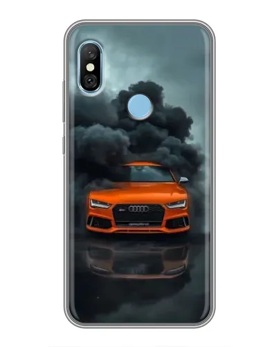 Чехол для Xiaomi Redmi 6 pro с картинкой «Audi в облаках дыма»