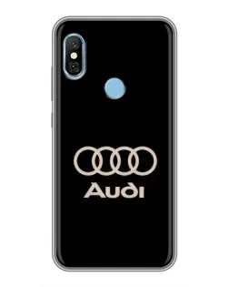 Чехол для Xiaomi Redmi 6 pro с картинкой «Audi — золотой логотип» Чехол для Xiaomi Redmi 6 pro с картинкой «Audi — золотой логотип»