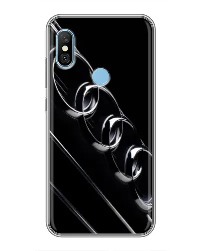 Чехол для Xiaomi Redmi 6 pro с картинкой «Audi — абстрактные кольца»