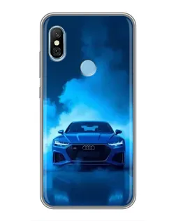 Чехол для Xiaomi Redmi 6 pro с картинкой «Audi — голубая энергия» Чехол для Xiaomi Redmi 6 pro с картинкой «Audi — голубая энергия»