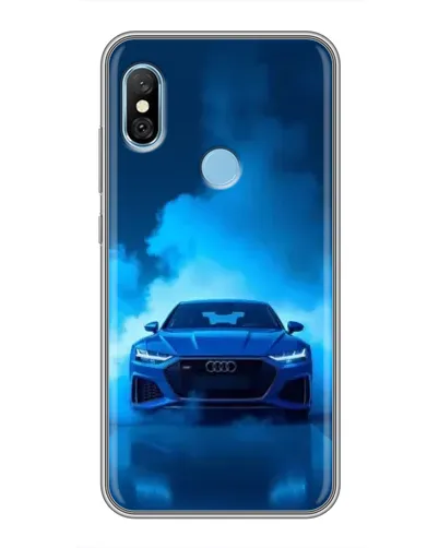 Чехол для Xiaomi Redmi 6 pro с картинкой «Audi — голубая энергия»