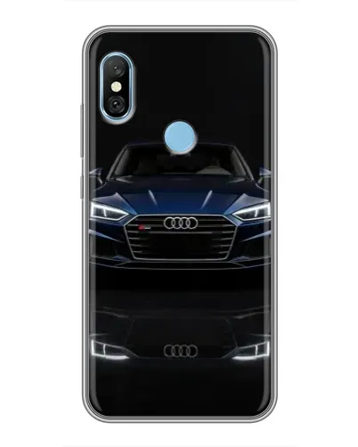 Чехол для Xiaomi Redmi 6 pro с картинкой «Audi — ночное отражение»