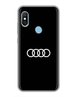 Чехол для Xiaomi Redmi 6 pro с картинкой «Audi White Logo» Чехол для Xiaomi Redmi 6 pro с картинкой «Audi White Logo»
