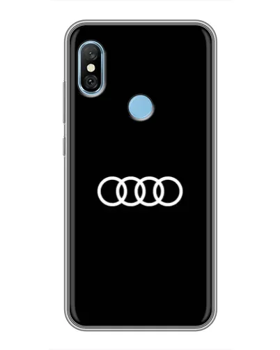 Чехол для Xiaomi Redmi 6 pro с картинкой «Audi White Logo»