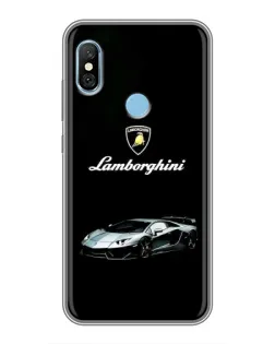 Чохол для Xiaomi Redmi 6 pro з картинкою «Логотип Lamborghini класика»