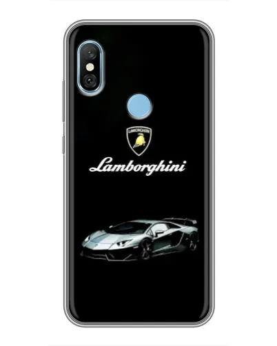 Чохол для Xiaomi Redmi 6 pro з картинкою «Логотип Lamborghini класика»