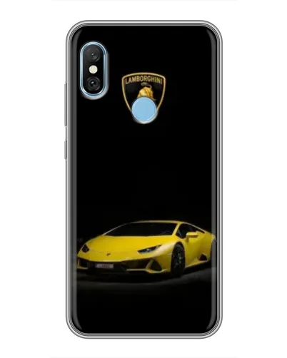 Чохол для Xiaomi Redmi 6 pro з картинкою «Lamborghini жовтий акцент»