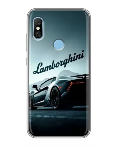 Чохол для Xiaomi Redmi 6 pro з картинкою «Класичний Lamborghini надпис»
