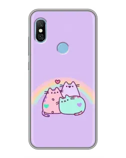 Чохол для Xiaomi Redmi 6 pro з картинкою «Веселкові Пушини»
