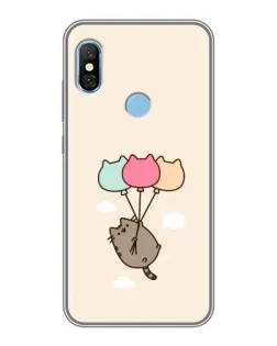 Чохол для Xiaomi Redmi 6 pro з картинкою «Пушин на кульках»