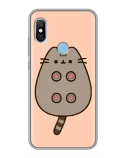 Чохол для Xiaomi Redmi 6 pro з картинкою «Пушин пузиком догори»