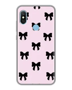 Чохол для Xiaomi Redmi 6 pro з картинкою «Чорні банти Coquette»