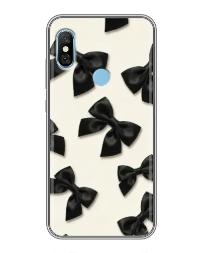 Чохол для Xiaomi Redmi 6 pro з картинкою «Чорні бантики» Чохол для Xiaomi Redmi 6 pro з картинкою «Чорні бантики»