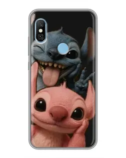 Чохол для Xiaomi Redmi 6 pro з картинкою «Стіч та Ангел»