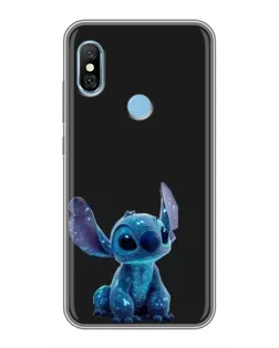 Чохол для Xiaomi Redmi 6 pro з картинкою «Стіч на чорному»