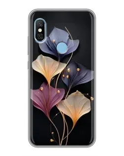 Чохол для Xiaomi Redmi 6 pro з картинкою «Лілові квіти грації»