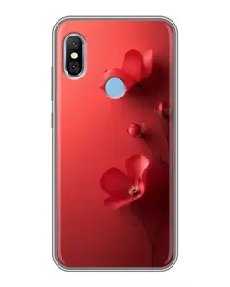 Чохол для Xiaomi Redmi 6 pro з картинкою «Макові суцвіття»