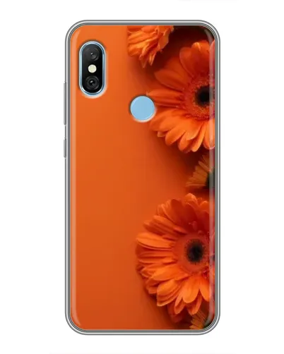 Чохол для Xiaomi Redmi 6 pro з картинкою «Помаранчеві гербери»