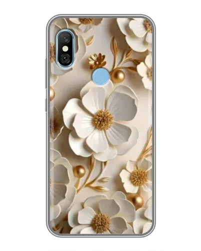 Чохол для Xiaomi Redmi 6 pro з картинкою «Білі паперові квіти»