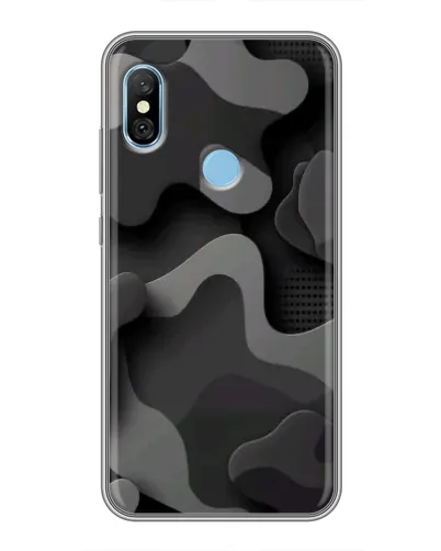 Чохол для Xiaomi Redmi 6 pro з картинкою «Темний абстрактний камуфляж» Чохол для Xiaomi Redmi 6 pro з картинкою «Темний абстрактний камуфляж»