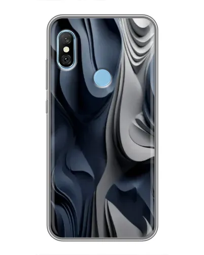 Чохол для Xiaomi Redmi 6 pro з картинкою «Об'ємні сині складки» Чохол для Xiaomi Redmi 6 pro з картинкою «Об'ємні сині складки»