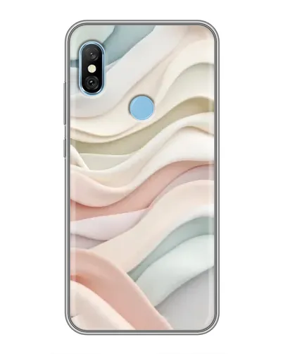 Чохол для Xiaomi Redmi 6 pro з картинкою «Пастельні ніжні хвилі» Чохол для Xiaomi Redmi 6 pro з картинкою «Пастельні ніжні хвилі»